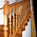 balustrada drewniana na schody